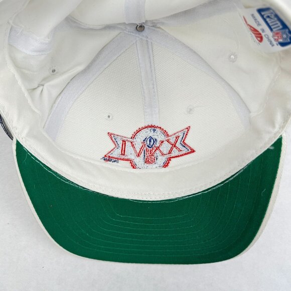 Vintage 1992 Super Bowl XXVI Snapback Hat White Adjustable NFL Team Cap with Pin - Picture 8 of 13
